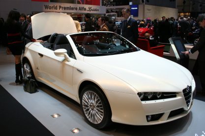 Alfa Spider Bianca E Rossa