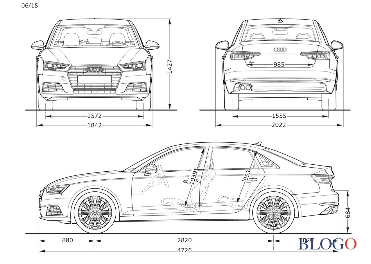 Lunghezza Audi A4 Berlina Idea di immagine auto