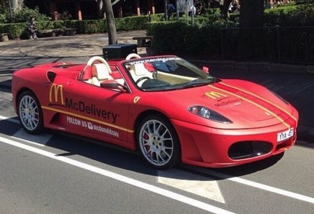 La Ferrari 430 Spider del McDonald's di South Melbourne