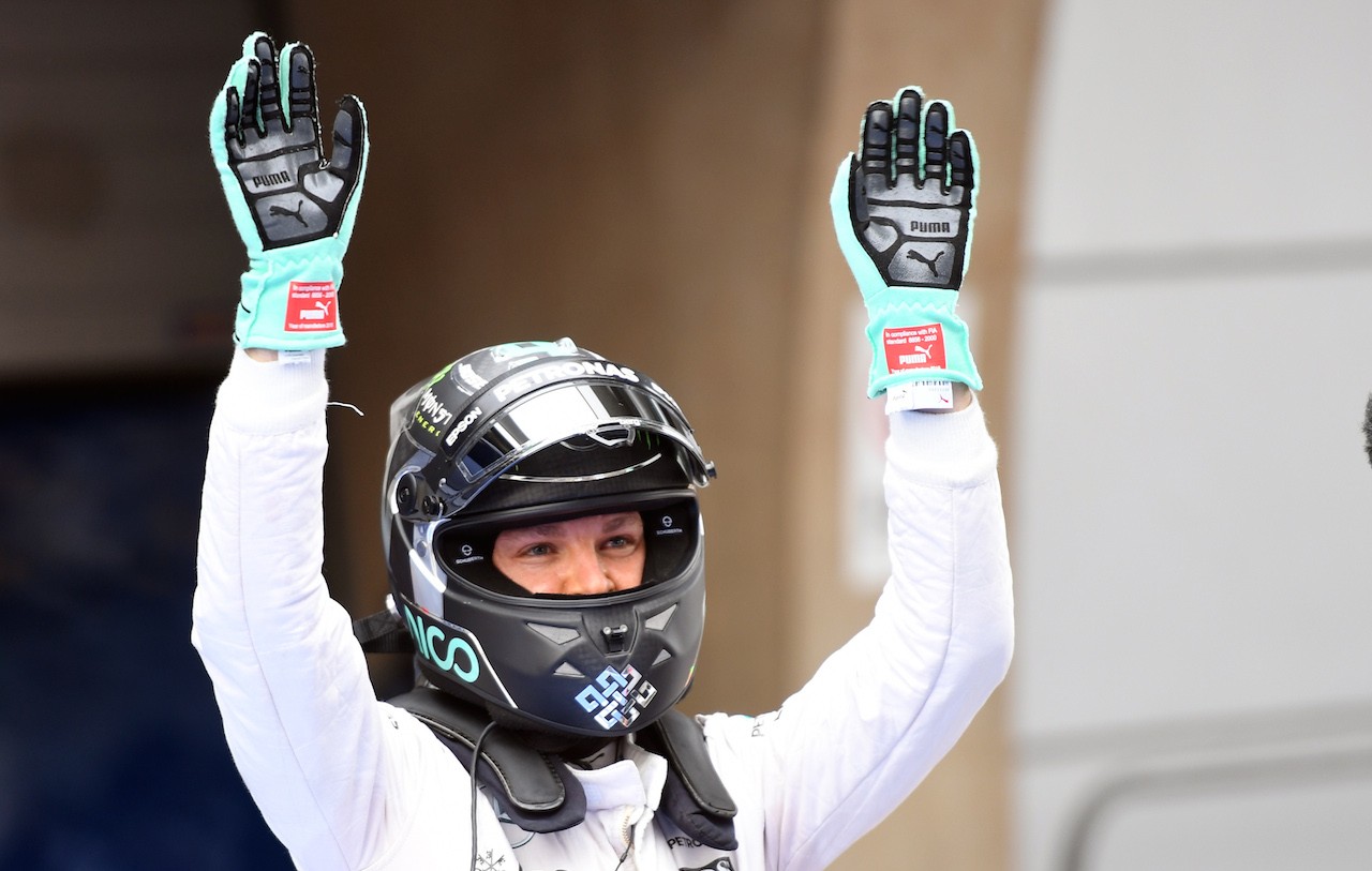 Rosberg esulta