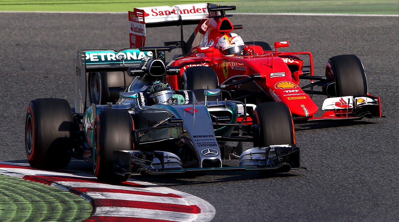 Formula 1 F1 Ferrari Vettel Mercedes Rosberg