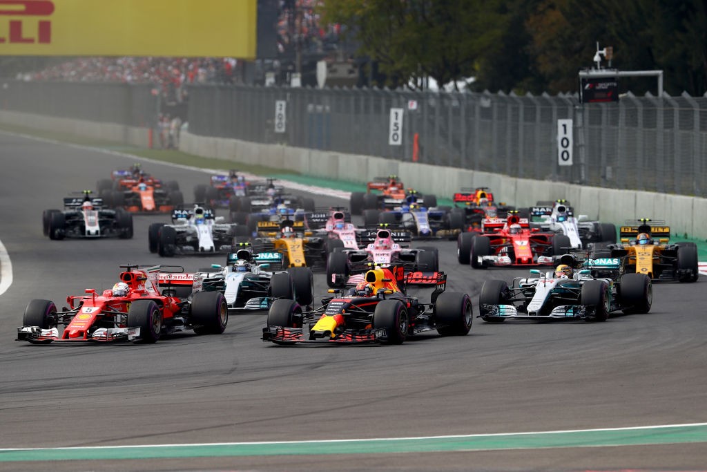 during the Formula One Grand Prix of Mexico at Autodromo Hermanos Rodriguez on October 29, 2017 in Mexico City, Mexico.
