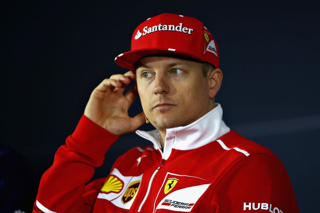SHANGHAI, CHINA - APRIL 06: Kimi Raikkonen of Finland and Ferrari in the Drivers Press Conference during previews to the Formula One Grand Prix of China at Shanghai International Circuit on April 6, 2017 in Shanghai, China. (Photo by Clive Mason/Getty Images)