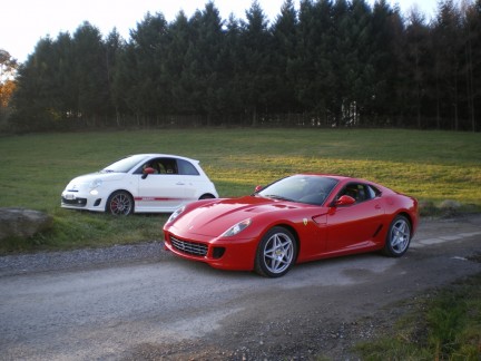 abarth 500 ss Vs Ferrari 599 gtb