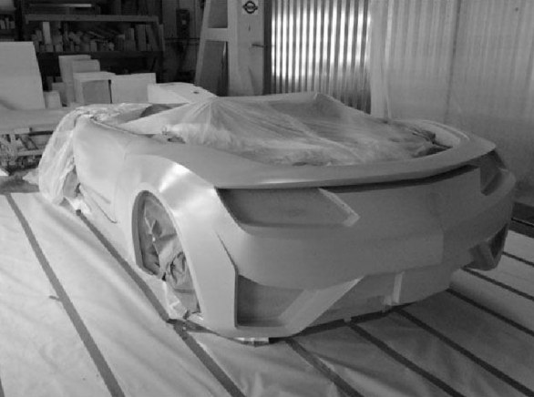 Immagini della realizzazione della versione cabrio della Acura NSX per il film The Avenger