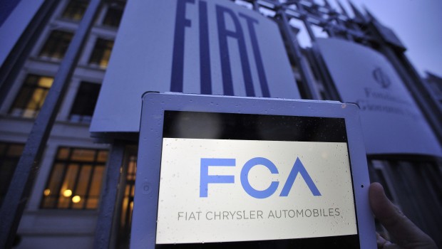 La sede della FIAT a Torino, nel giorno della nascita di Fiat Chrysler Automobiles