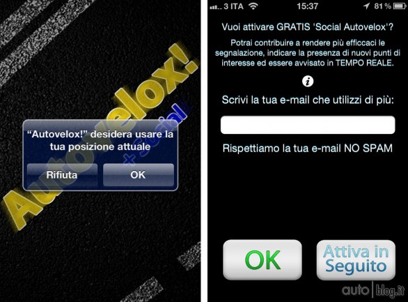 Autovelox! l\'app per iPhone che segnala la presenza di autovelox fissi e mobili sulla nostra strada