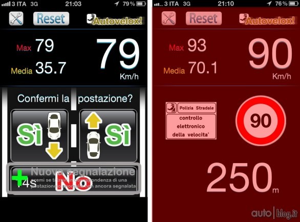 Autovelox! l\'app per iPhone che segnala la presenza di autovelox fissi e mobili sulla nostra strada