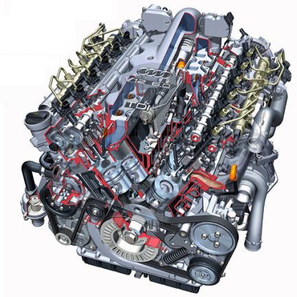 Audi Q7 V12 TDI - motore