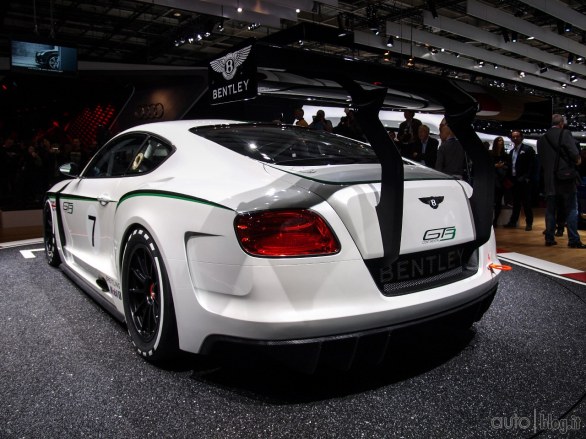 Bentley Continental GT3 al Salone di Parigi 2012 Live