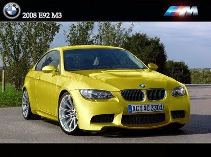 BMW M3 E92 Phoenix Yellow