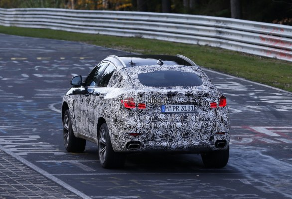 BMW X6 2014: foto spia dal Nurburgring