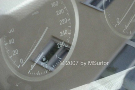 BMW 635d - tachimetro