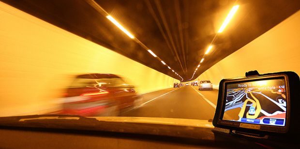 Un navigatore satellitare da automobile