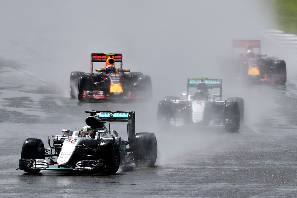 during the Formula One Grand Prix of Great Britain at Silverstone on July 10, 2016 in Northampton, England.