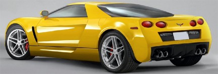 Corvette C7 con motore posteriore