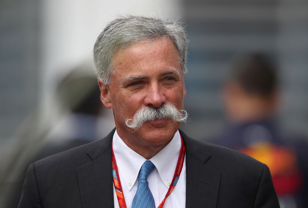 MEXICO CITY, MEXICO - OCTOBER 29: Chase Carey, CEO and Executive Chairman of the Formula One Group walks in the Paddock before the Formula One Grand Prix of Mexico at Autodromo Hermanos Rodriguez on October 29, 2017 in Mexico City, Mexico. (Photo by Clive Mason/Getty Images)