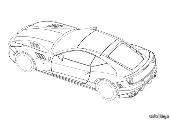 Ferrari: i disegni tecnici di un misterioso modello