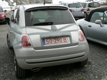 Fiat 500 allo Stelvio