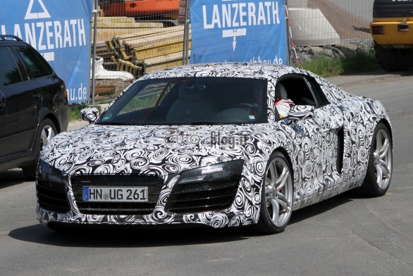 foto spia Audi R8 restyling