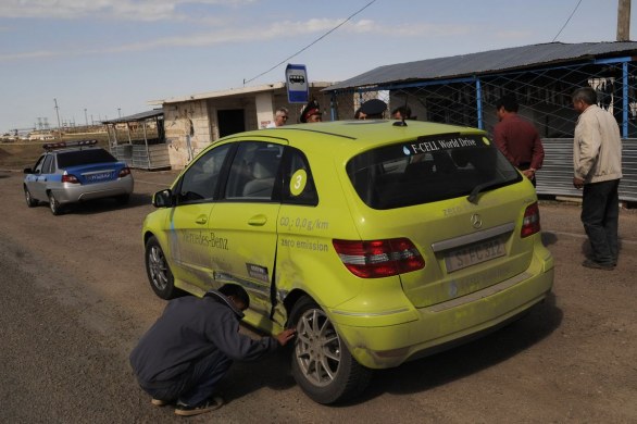 incidente Mercedes Classe B F-Cell