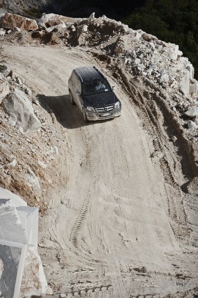 Mercedes GLK MY 2012: il test al 4x4FEST ed alle cave di marmo di Carrara