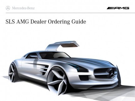 Mercedes SLS AMG: sfuggita una brochure per i concessionari americani