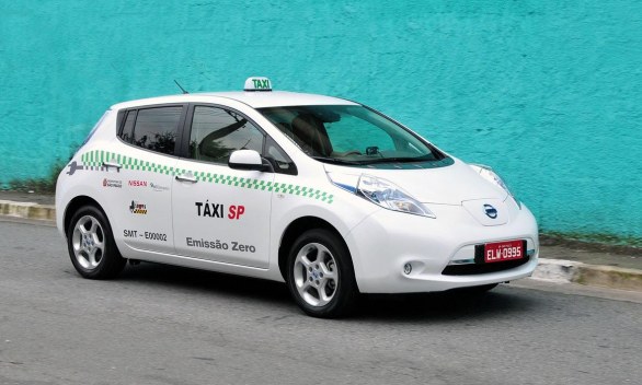 Nissan Leaf taxi elettrico a San Paolo