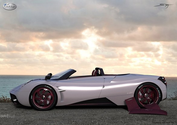 Pagani Huayra Roadster: il render di un nostro lettore