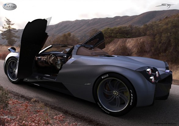 Pagani Huayra Roadster: il render di un nostro lettore
