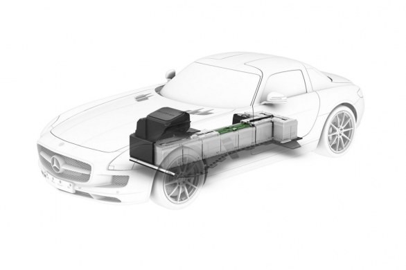 piattaforma elettrica Mercedes SLS AMG E-CELL