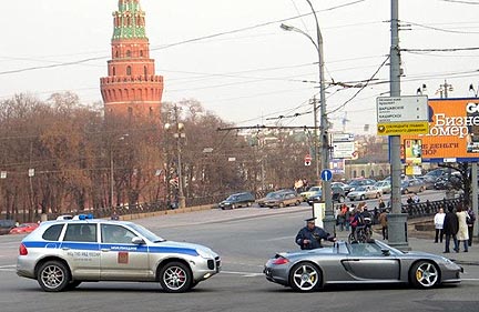 Porsche Cayenne Polizia di Mosca