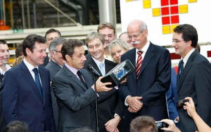 Smart Electric Drive: Sarkozy visita la fabbrica di Hambach