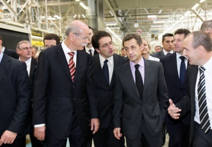 Smart Electric Drive: Sarkozy visita la fabbrica di Hambach