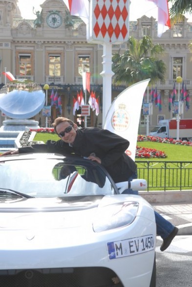 Tesla Roadster Montecarlo Alternative Energy Rally 2010