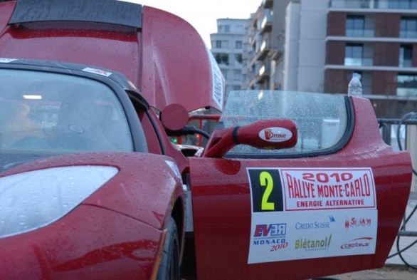 Tesla Roadster Montecarlo Alternative Energy Rally 2010