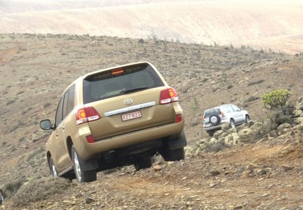 Toyota Land Cruiser in offroad