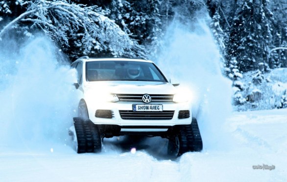 Volkswagen Snowareg: la Touareg cingolata che arriva dalla Svezia